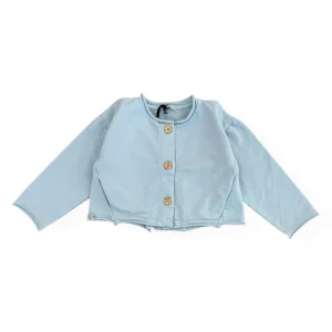 Cardigan azzurro ortensia