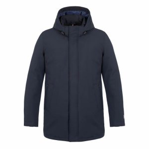 GIACCA PARKA IMBOTTITURA IN PIUMA AKSEL UOMO NORWAY BLU