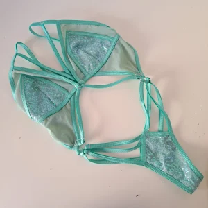 Body Tatiana patch pailettes menta