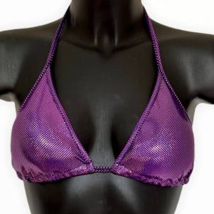 Triangolo viola ametista hologram