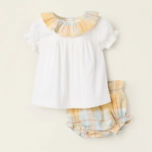 Set Camicetta e pantaloncini neonata