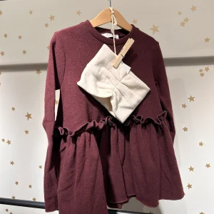 Abito caldo cotone borgogna