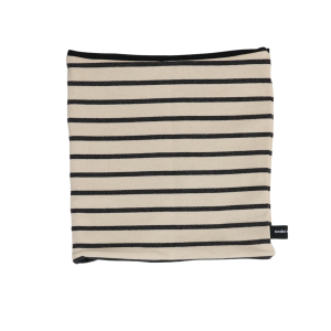 Scaldacollo righe beige e nere