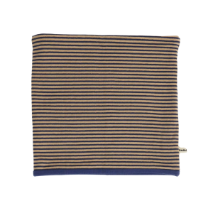 Scaldacollo righe cammello e blu