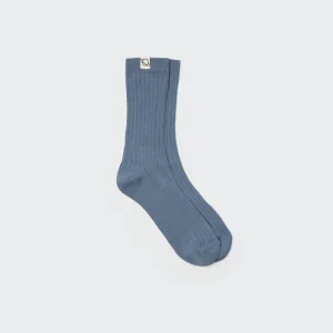 Calze caldo cotone azzurro chambray