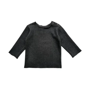 Maglietta manica lunga Mammolo caldo cotone Piombo