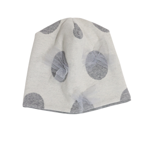 Berretta pois grigi con tulle