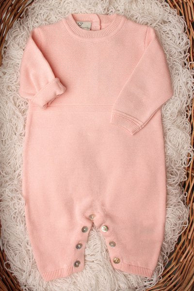 Tutina nascita rosa in puro cotone bio