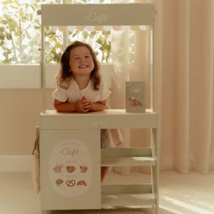 Banchetto del mercato e caffè