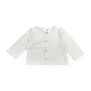 Cardigan baby cotone avorio