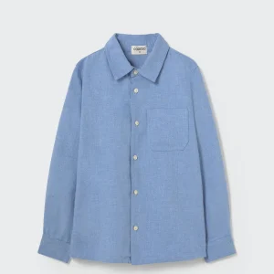 Camicia flanella azzurro Turin