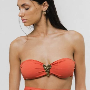 Azzurra Top Bikini Corallo