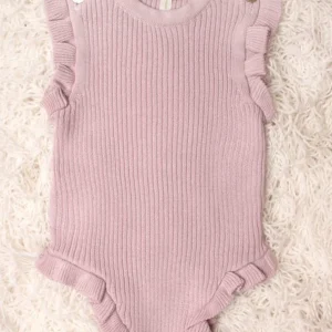 Body costina volant puro cotone bio