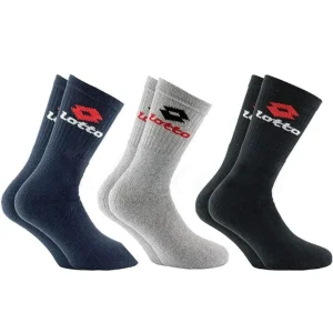 Calza sport uomo corto Lotto cotone in spugna 4 paia