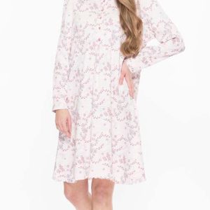 Camicia da notte donna serafino invernale interlock Gary Q50004