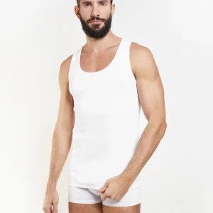 Canotta uomo Nottingham collo a giro 100% cotone bielastico VL80