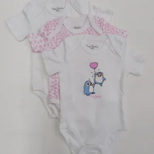Confezione da 3 body neonata mezza manica Pierre Cardin caldo cotone PCKB3.212