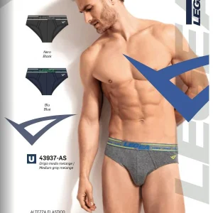Confezione da 3 slip uomo Legea cotone bielastico rasato tinta unita 43937
