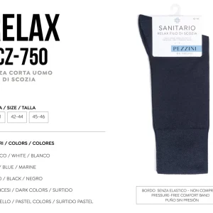 Confezione da 6 paia di calze corte da uomo sanitarie Pezzini  in Filo di Scozia UCZ-750C