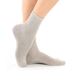 Confezione da 6 paia di calze donna in cashmere a costa Meritex 450