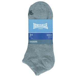 Confezione da 6 paia di calze in cotone unisex uomo donna Lonsdale LNS32