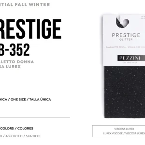 Confezione da 6 paia di calze lunghe in caldo cotone donna lurex Pezzini Dgb-Prestige