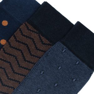 Confezione da 6 paia di calze uomo corte in caldo cotone Pezzini Be Natural Trendy UCZ-PAI2302