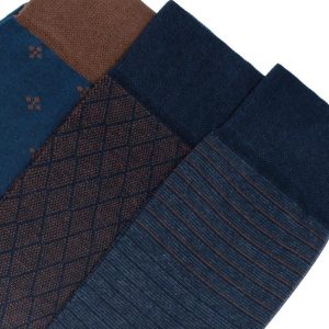 Confezione da 6 paia di calze uomo corte in caldo cotone Pezzini Be Natural Trendy UCZ-PAI2303