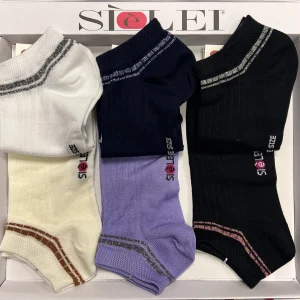 Confezione da 6 paia di calzino minicalza donna in cotone Sièlei RX03 Costa