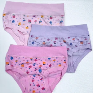 Confezione da 6 slip bambina in cotone bielastico Alvada B9502