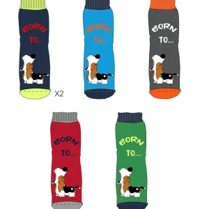 Confezioni da 6 paia di calze antiscivolo bambino Pezzini Kid's in caldo cotone BBS-PAI221700