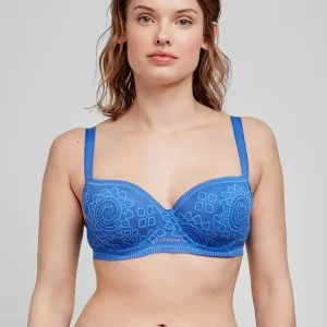 Coordinato reggiseno con ferretto e slip in coppa C Gisela 10117