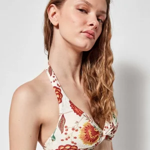 Costume da bagno donna bikini coppa B senza ferretto e slip vita alta Gisela 2/30108