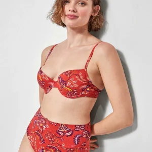 Costume da bagno donna bikini coppa C con ferretto e slip vita alta Gisela 2/30142