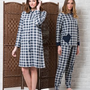 Pigiama in punto milano a quadri