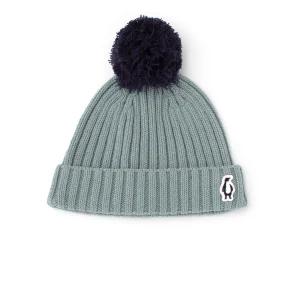 Cuffia pompon Big Bee azzurro