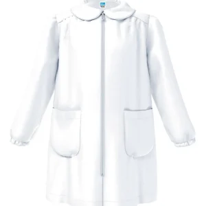 Grembiule asilo bambina con zip centrale Siggi made in Italy senza ricamo 3380