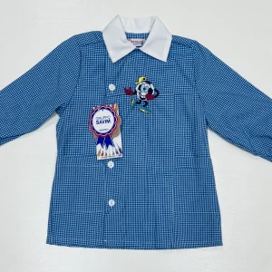 Grembiule asilo bambino con abbottonatura laterale Ambrosino ricamo Calcio R501