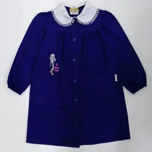 Grembiule scuola elementare Mariano bambina con abbottonatura centrale ricamo Crazy MN818