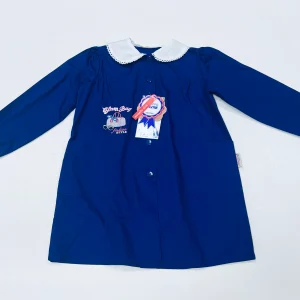 Grembiule scuola elementare bambina Ambrosino Made in Italy ricamo Glam Bag Q108