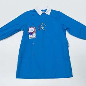 Grembiule scuola elementare bambino Ambrosino Made in Italy ricamo Soccer Q207