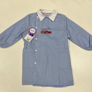 Grembiule scuola elementare bambino Ambrosino Made in Italy ricamo Super Sport O208
