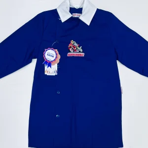Grembiule scuola elementare bambino Ambrosino Made in Italy ricamo Superbike R209