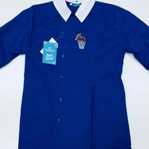 Grembiule scuola elementare blu bambino Nazareno Gabrielli Made in Italy ricamo Basketball 0802