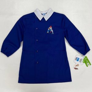 Grembiule scuola elementare blu bambino Siggi Made in Italy ricamo Portiere 3930