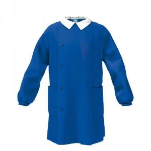 Grembiule scuola elementare blu bambino Siggi Made in Italy senza ricamo 1972