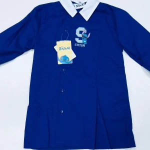 Grembiule scuola elementare blu bambino Stitch Made in Italy G507