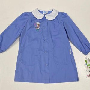 Grembiule scuola elementare celeste bambina Siggi Made in Italy ricamo Cook Time 3905