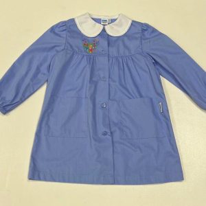 Grembiule scuola elementare celeste bambina Siggi Made in Italy ricamo Love 3904
