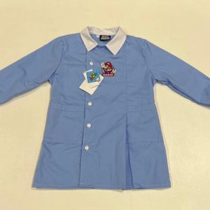Grembiule scuola elementare celeste bambino Nintendo Super Mario Bros Made in Italy G507